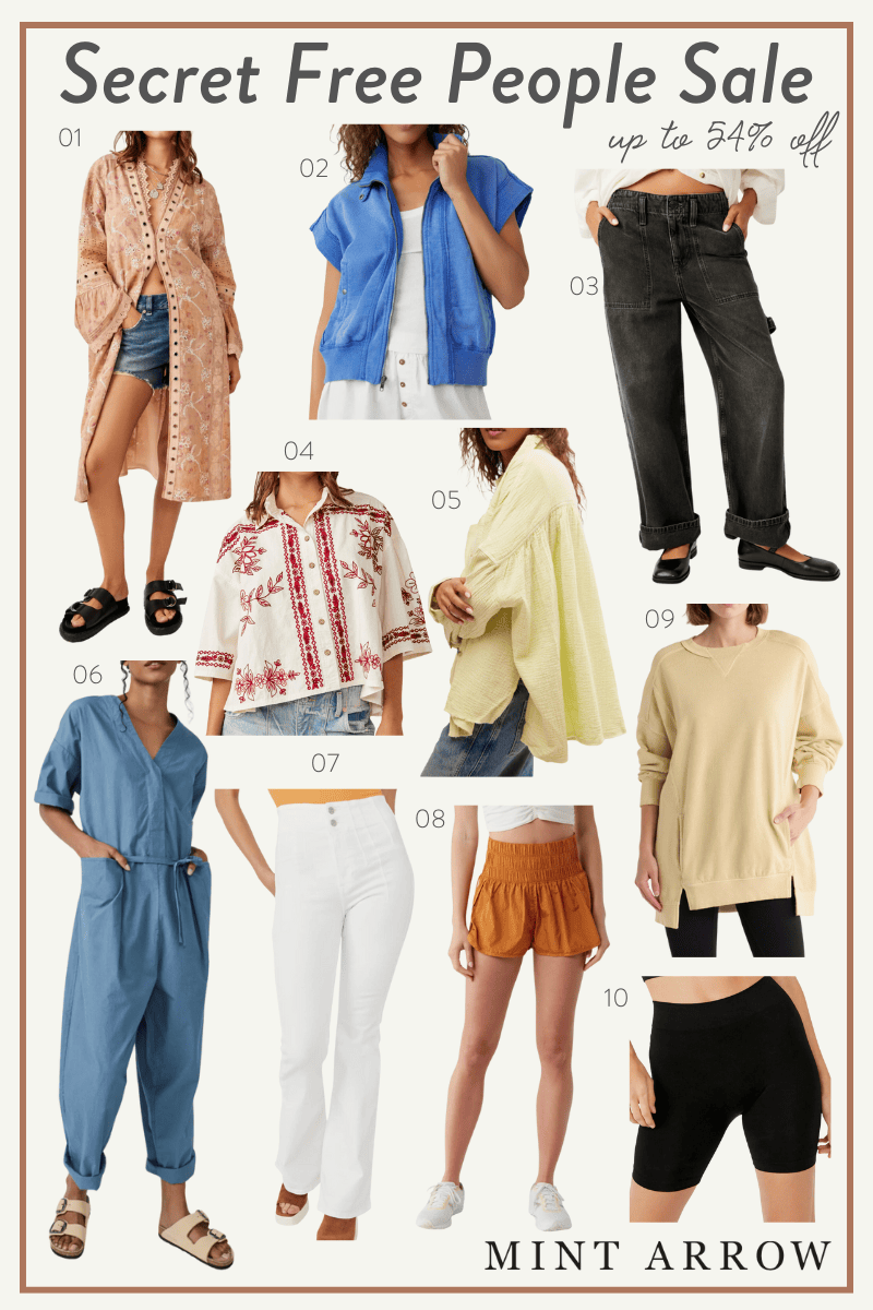 Secret free people sale up to 54 off mint arrow