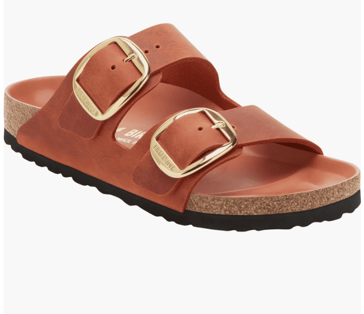 Brown big buckle birks