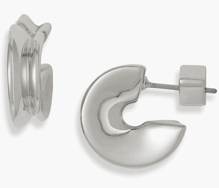silver hoops