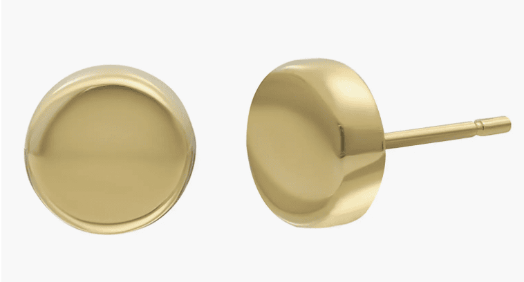 round gold studs