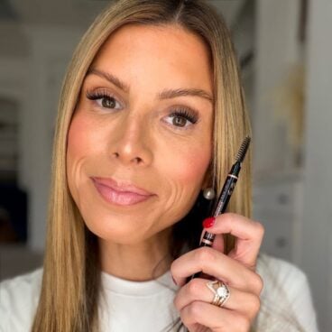 corrine holding brow wiz