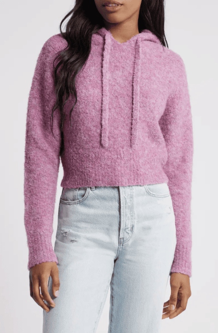 Hooded Crop Sweater