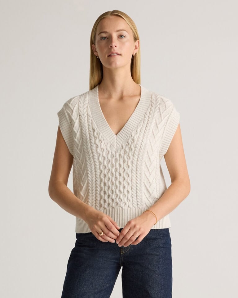 Australian Merino Wool Cable Sweater Vest