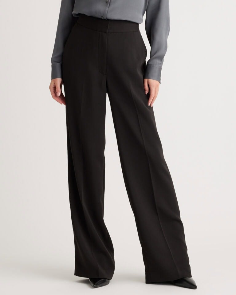 Stretch Crepe Classic Trouser Pants