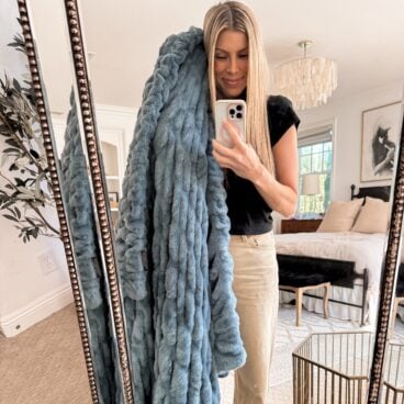 Corrine and her lola blanket