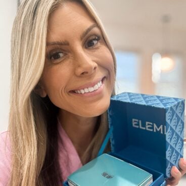 Corrine and her Elemis Supersize pro marine