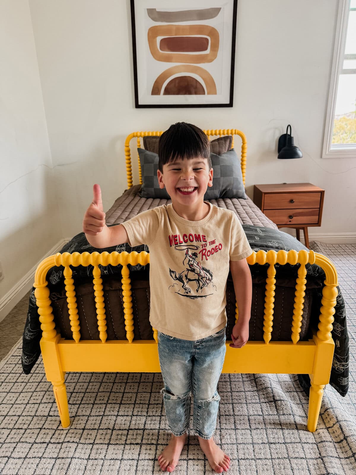Harry's new beddy's bed