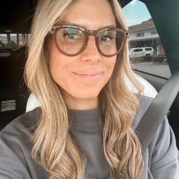 Corrine wearing Meta Ray-Bans