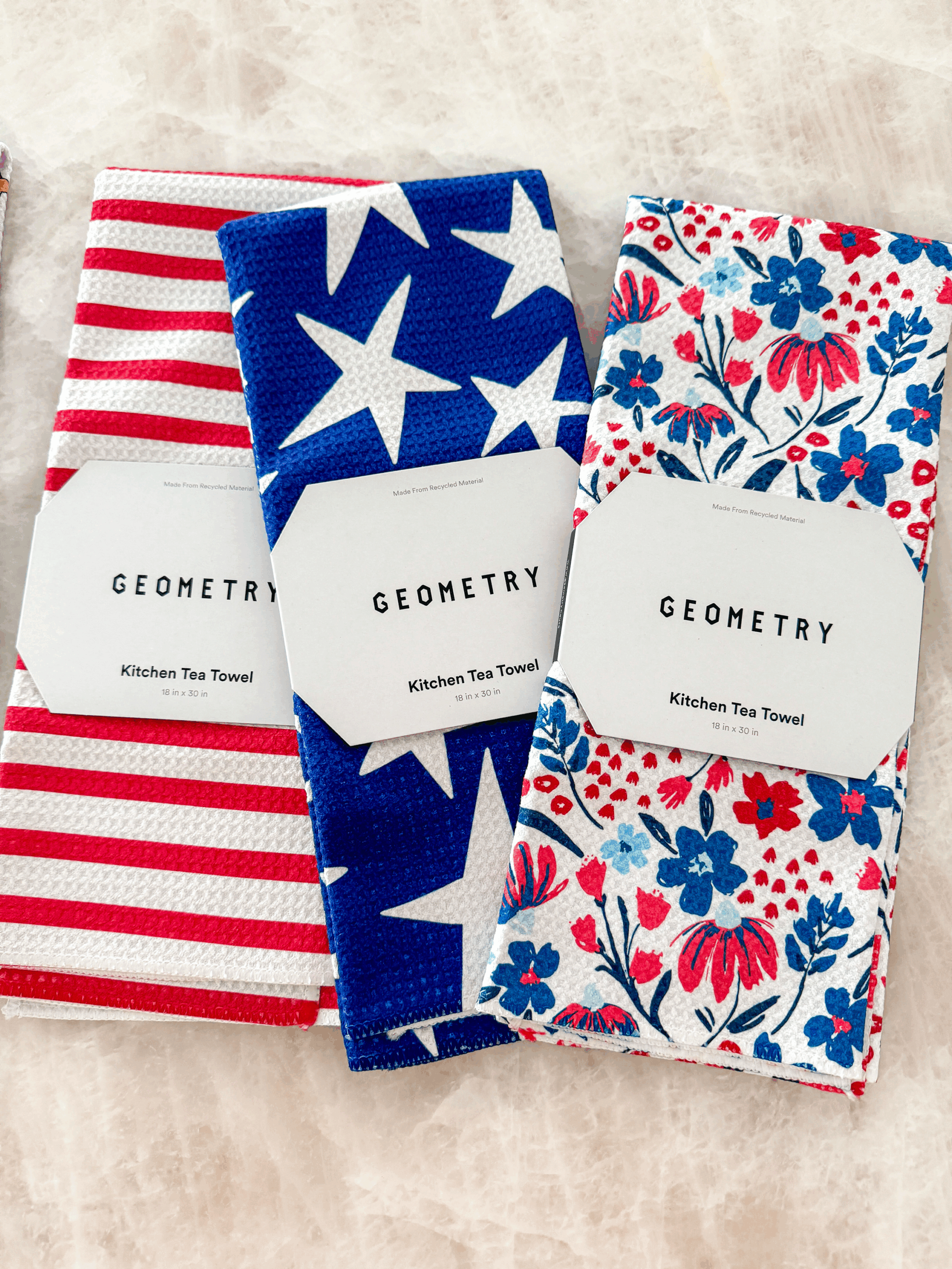 Geometry towels different designs