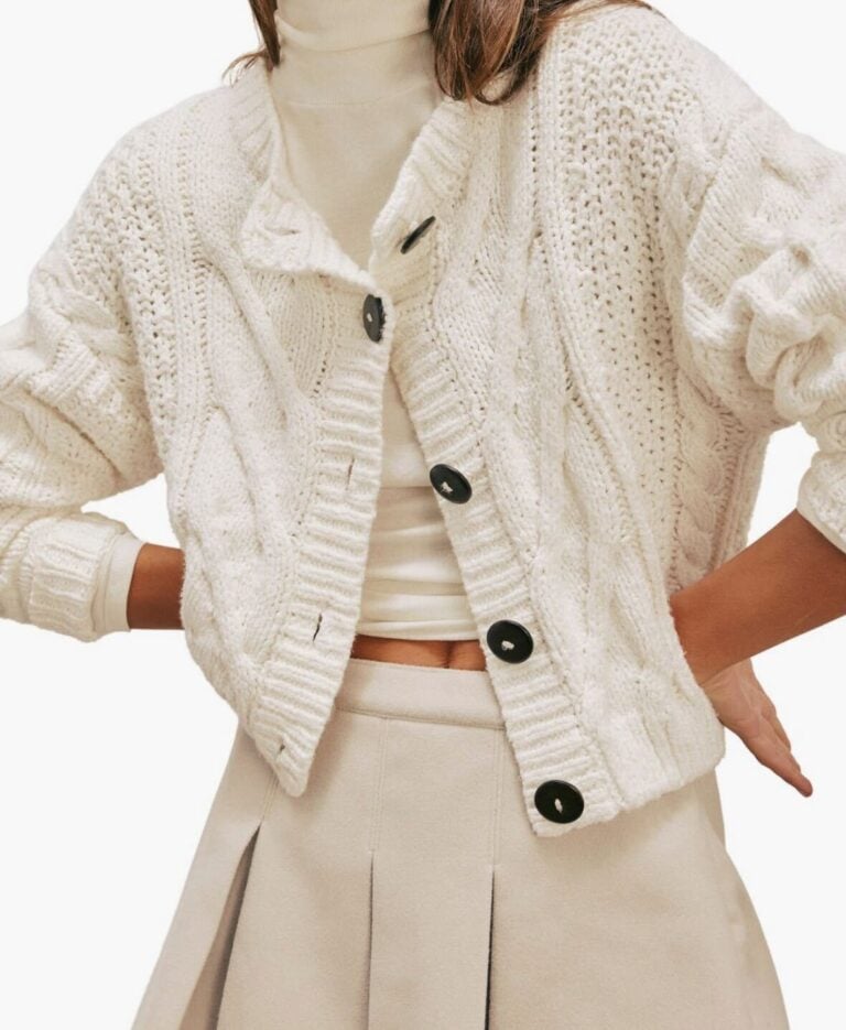 Bonfire Cable Knit Cardigan
