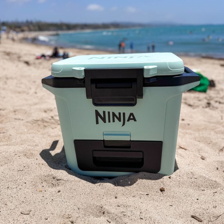 Ninja FrostVault Cooler at the beach