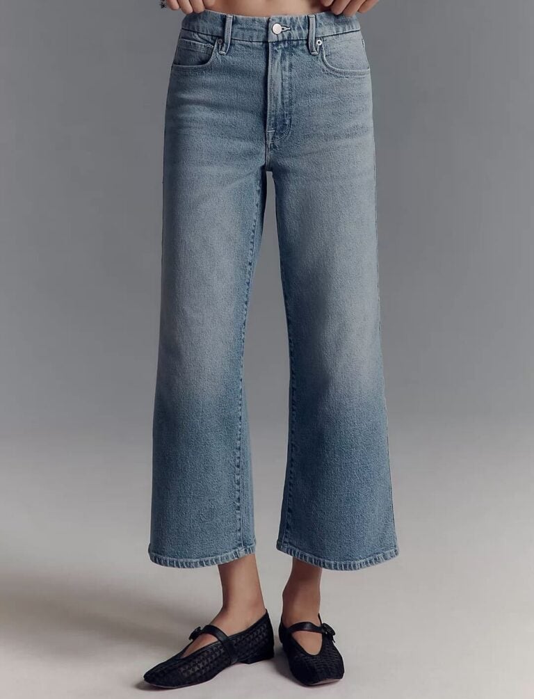 Good American good waist crop jeans