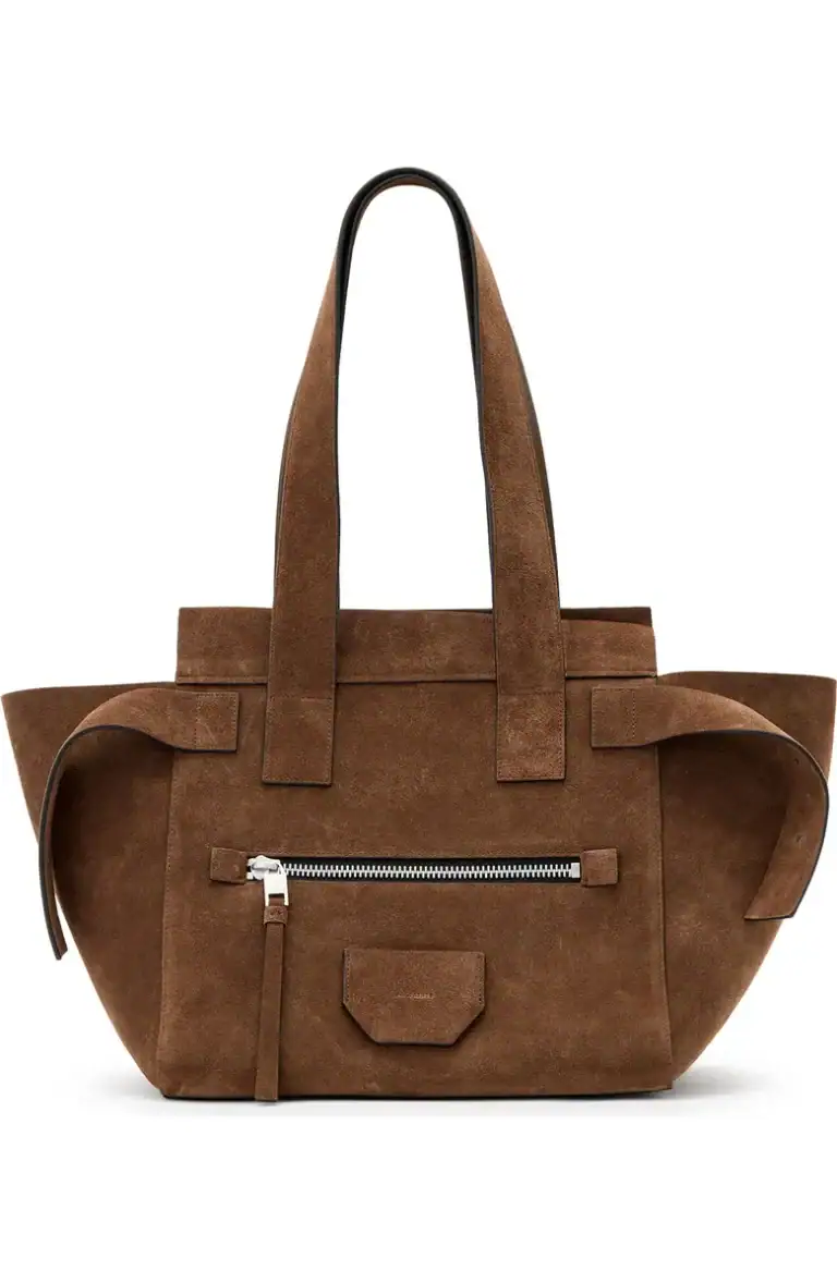 Perez Suede Shoulder Bag