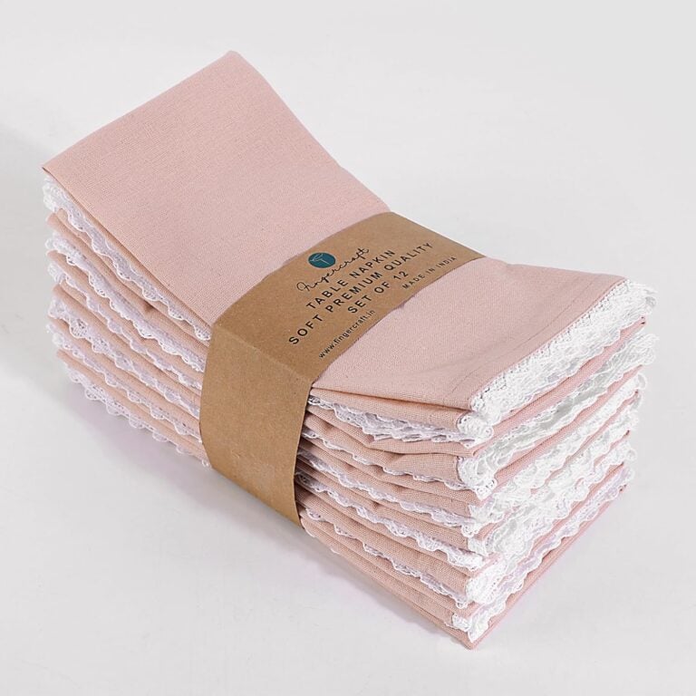 Fingercraft Dinner Cloth Napkin Cotton Linen Set