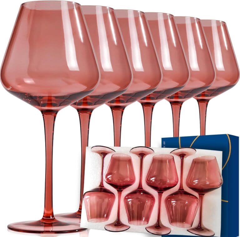 Rose Red Wine Glasses