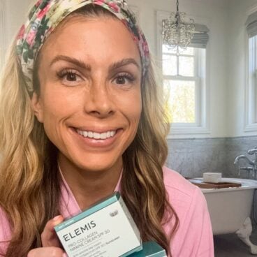 Corrine-with-Elemis-Pro-Collagen-Marine-Cream-and-Night-Cream-set-scaled