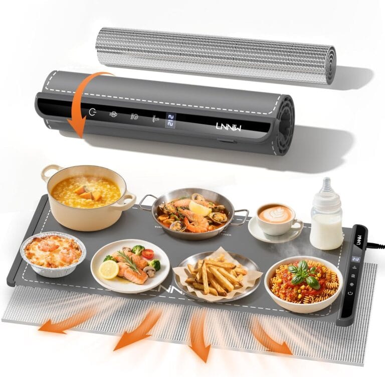 Extra Large Food Warming Mat with Heat-Resistant Pad