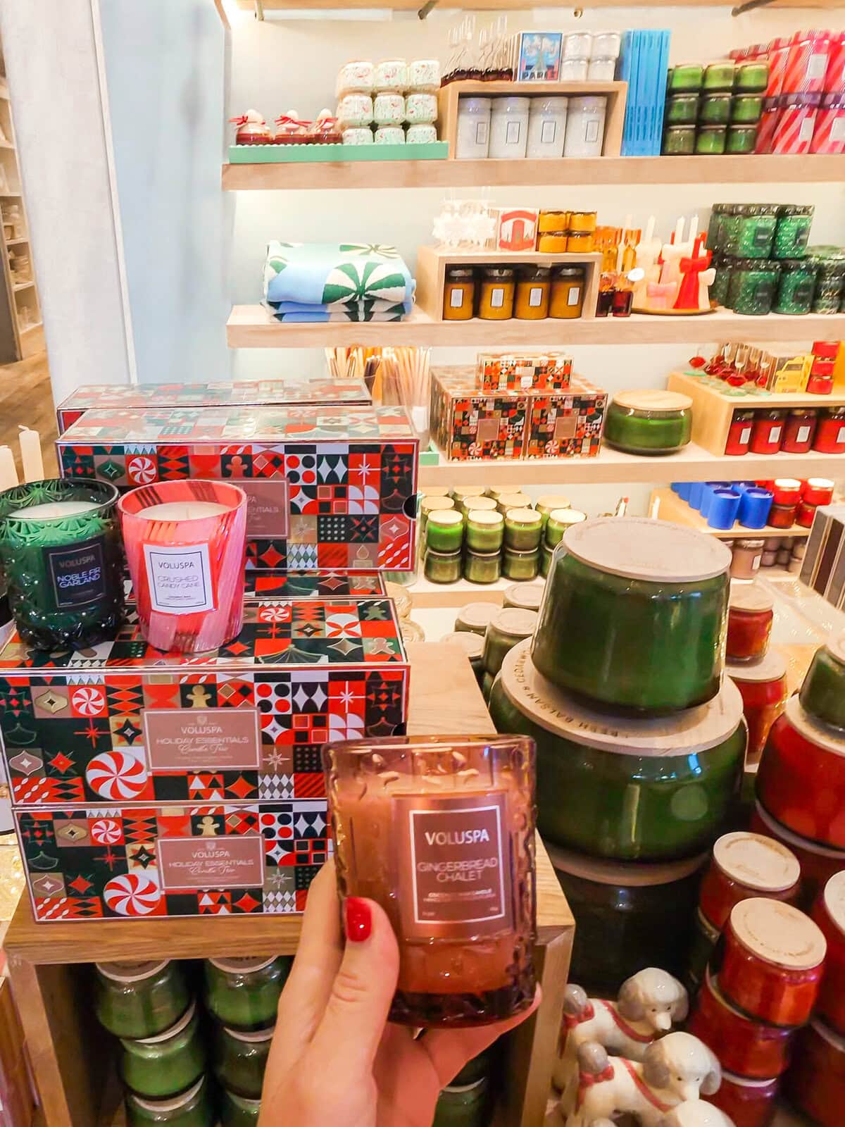 Anthro candles section