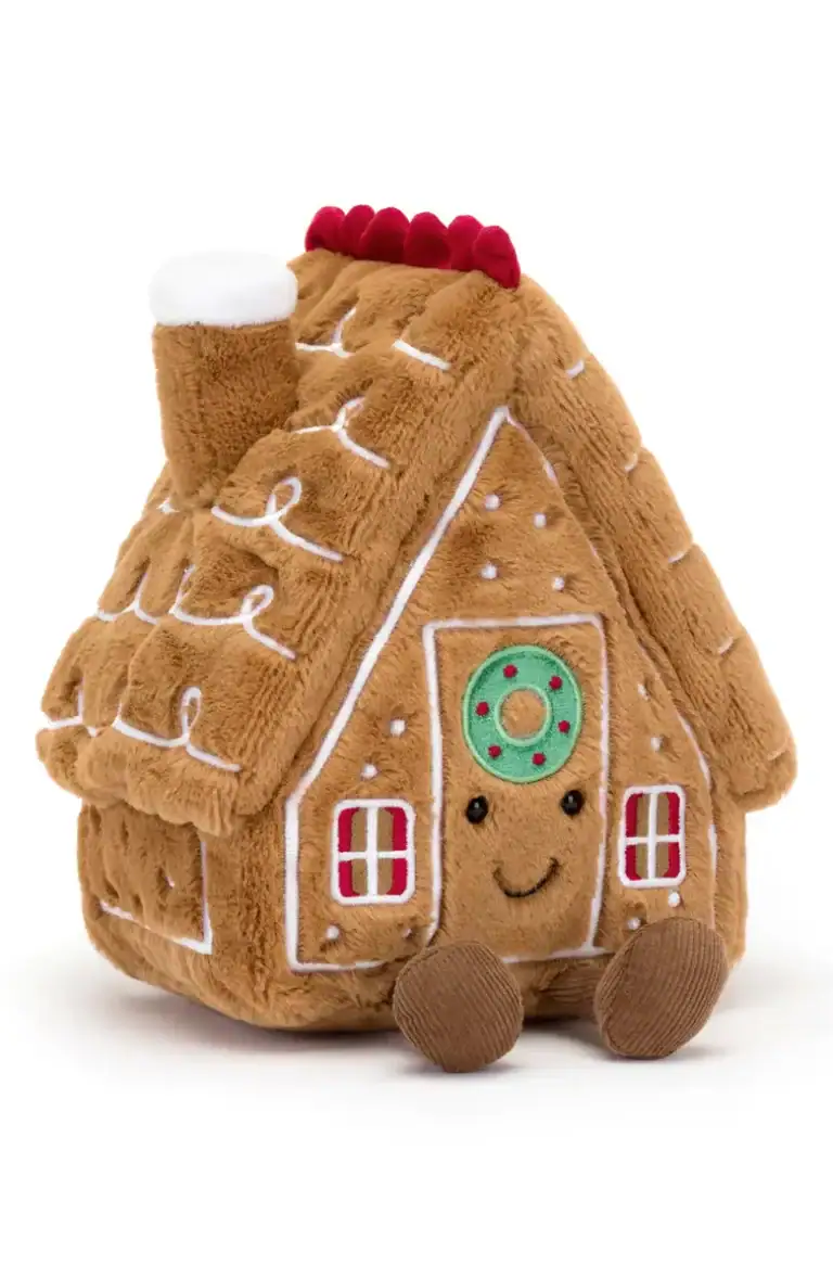 Amusable Gingerbread House Plush Toy