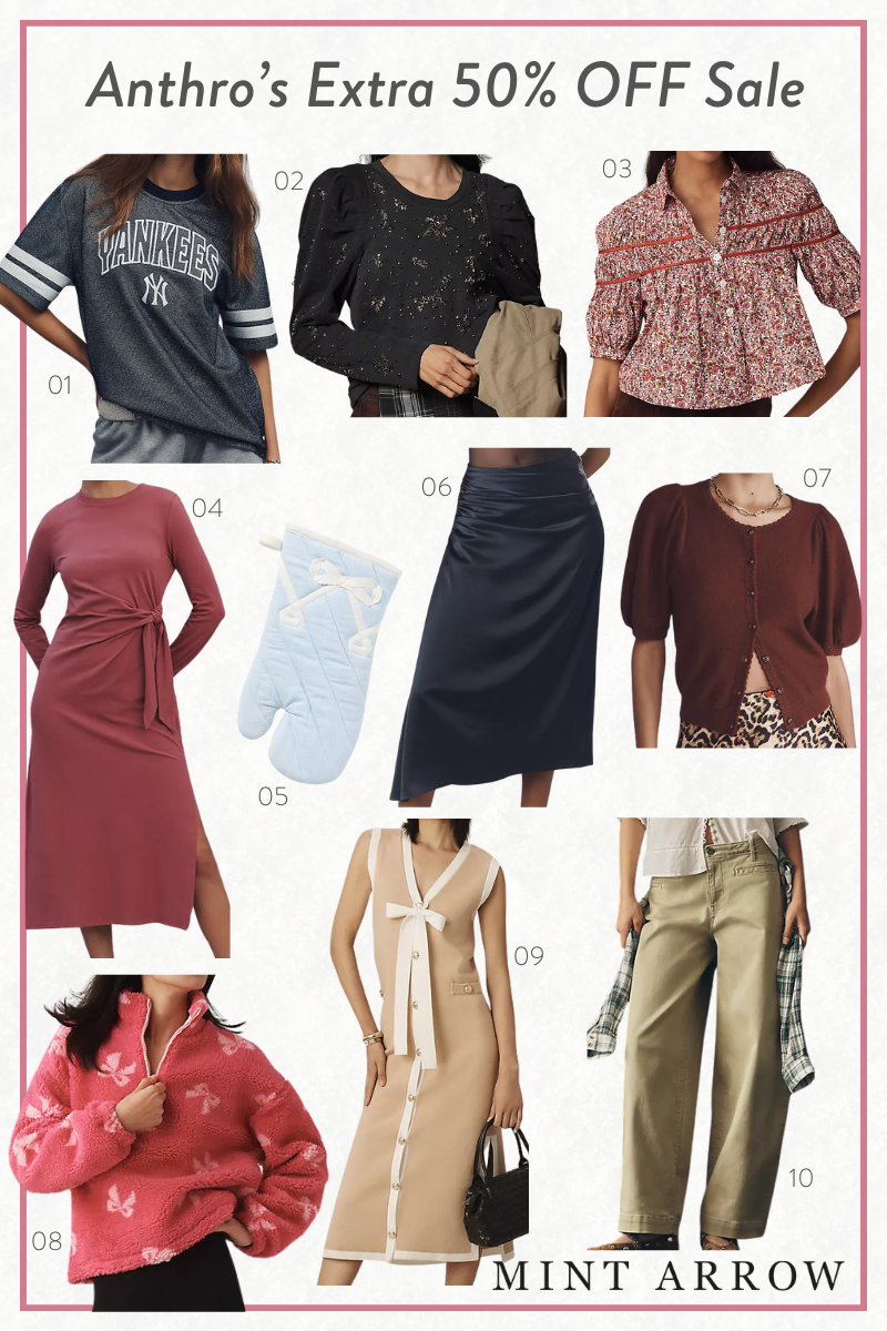 Anthro’s Extra 50% OFF Sale