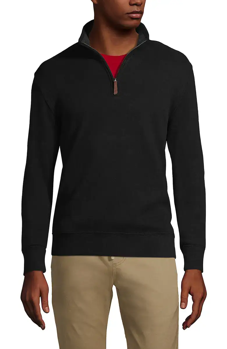 Bedford Rib Quarter Zip Pullover Sweater