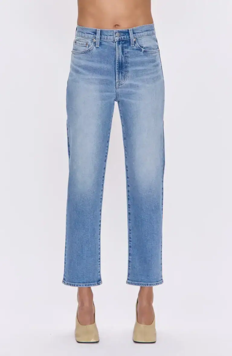 Charlie High Waist Ankle Straight Leg Jeans