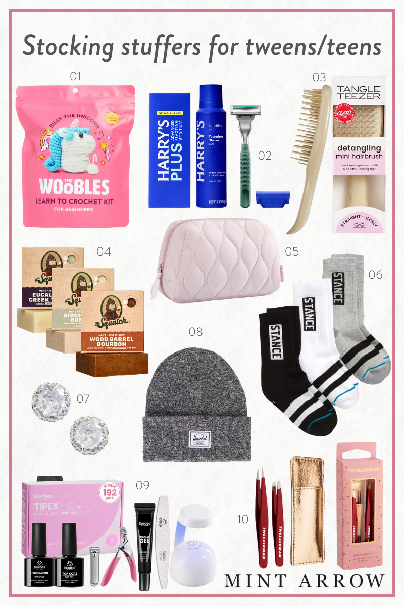 Stocking stuffers for tweens/teens