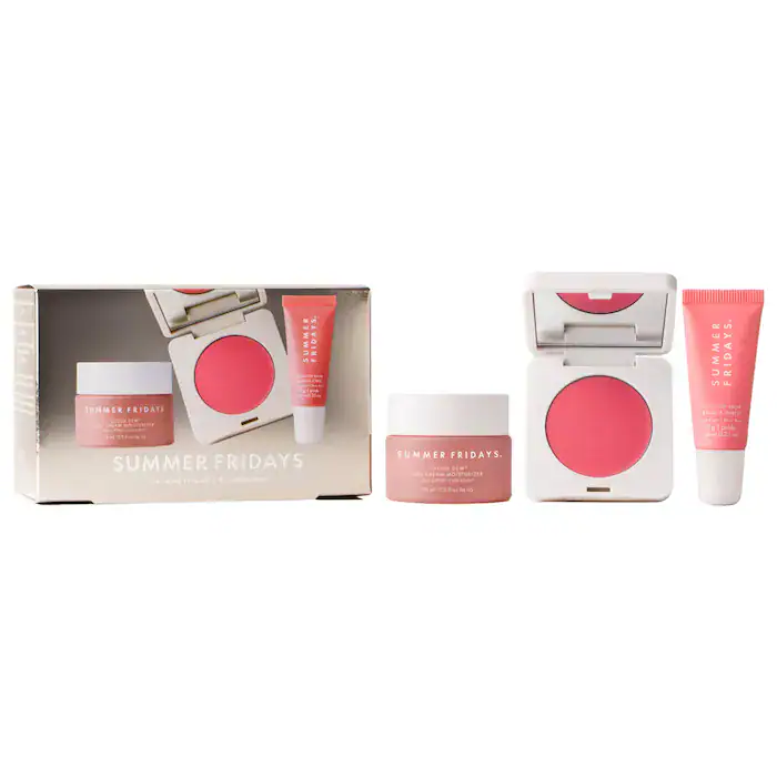 The Dewy Pink Set with mini Lip Butter Balm in Pink Sugar
