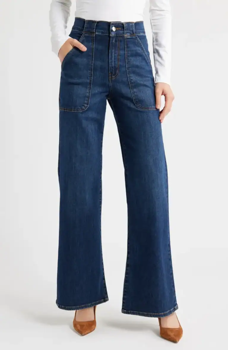 Oberon The Modern Pocket Wide Leg Jeans