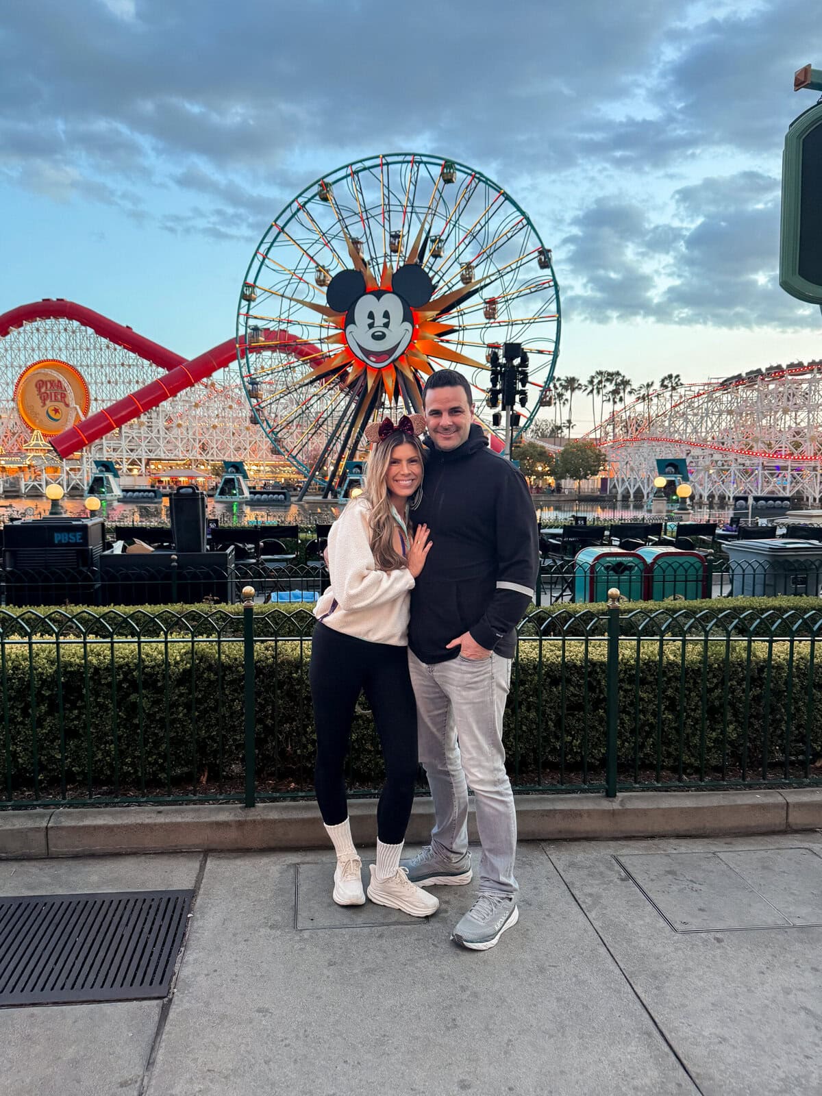 Corrine and Neil wearing HOKA