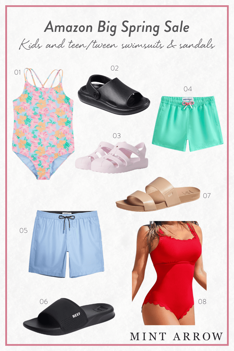 Kids and teen:tween swimsuits & sandals