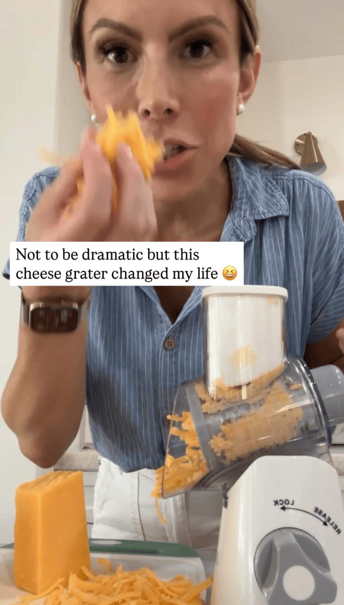Rotary cheese grater