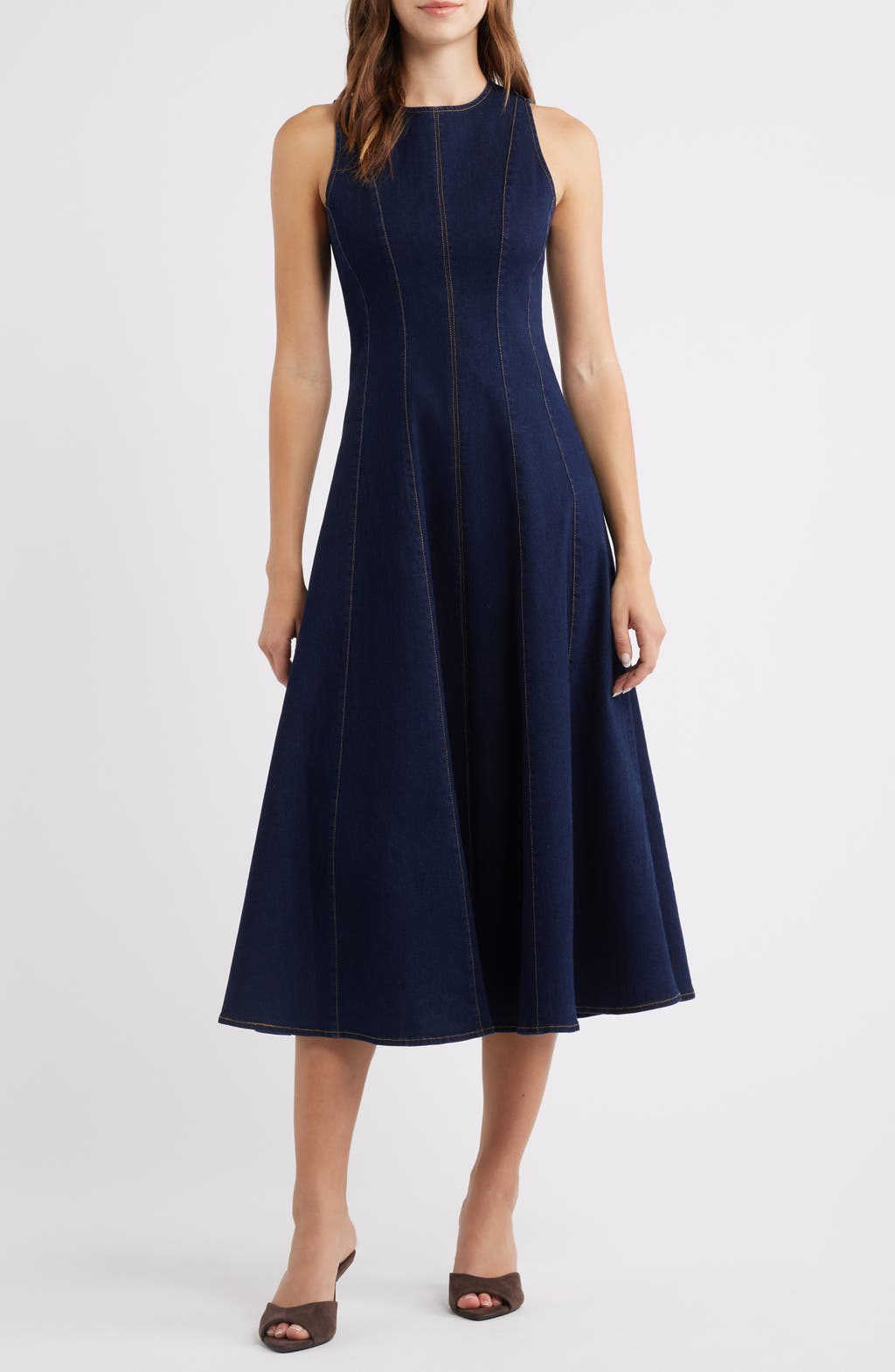 Topstitch denim dress Nordstrom Anniversary Sale 2026